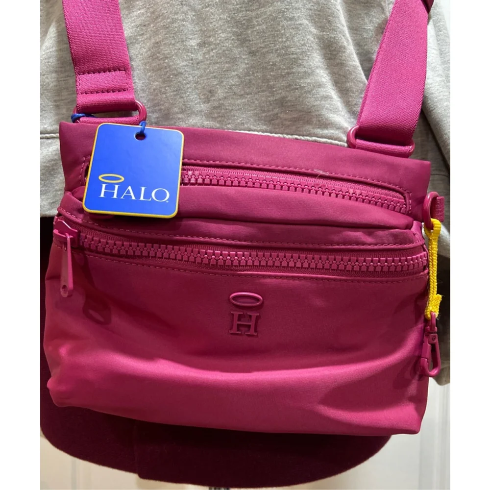 NWT Halo Crossbody bag – small – pink - multi pocket – adjustable‎ strap